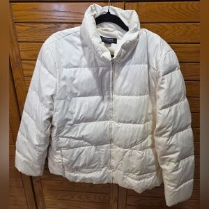 New York & Company Cream DoWN Puffer Jacket